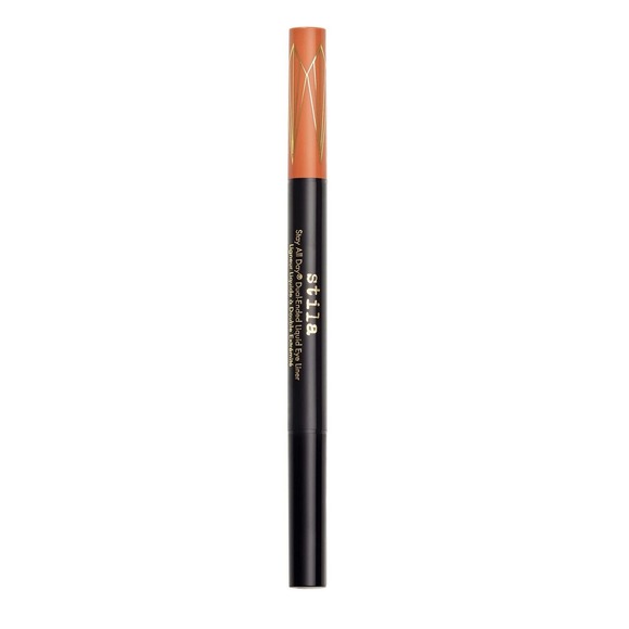 stila Stay All Day Dual-Ended Liquid Eye Liner, 1 fl. oz.| Intense black/Mai Tai - Picture 2 of 6